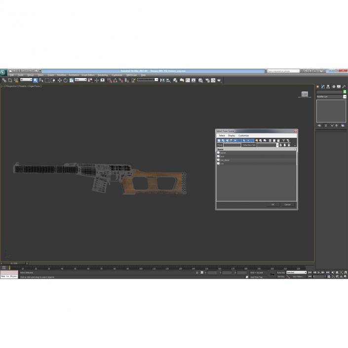 3D Russian Rifle VSS Vintorez