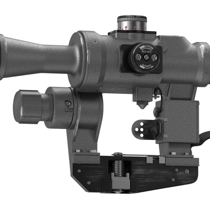 Russian Telescopic Sight PSO 1M2 3D