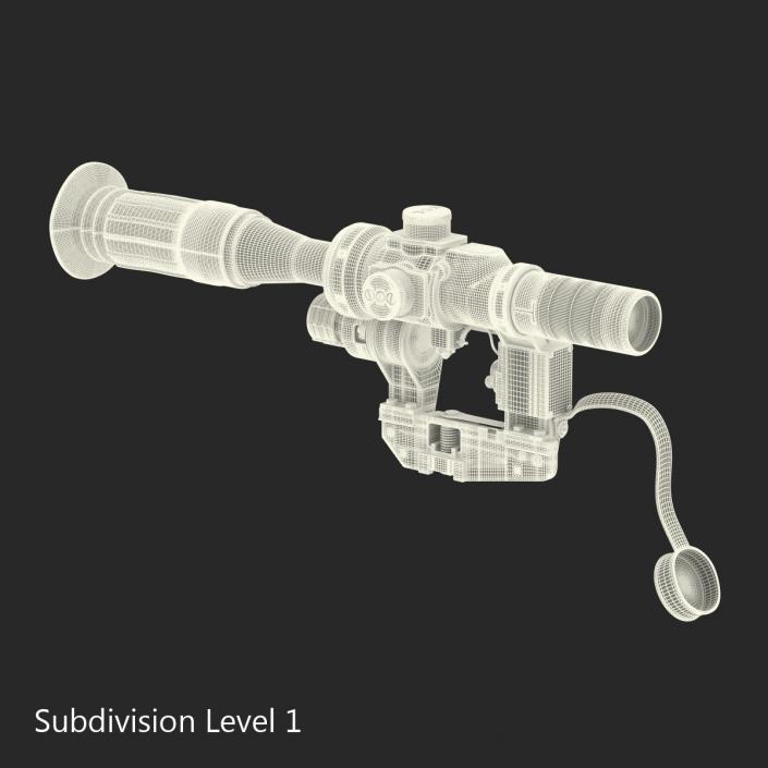 Russian Telescopic Sight PSO 1M2 3D