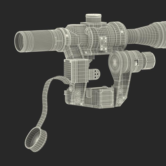 Russian Telescopic Sight PSO 1M2 3D