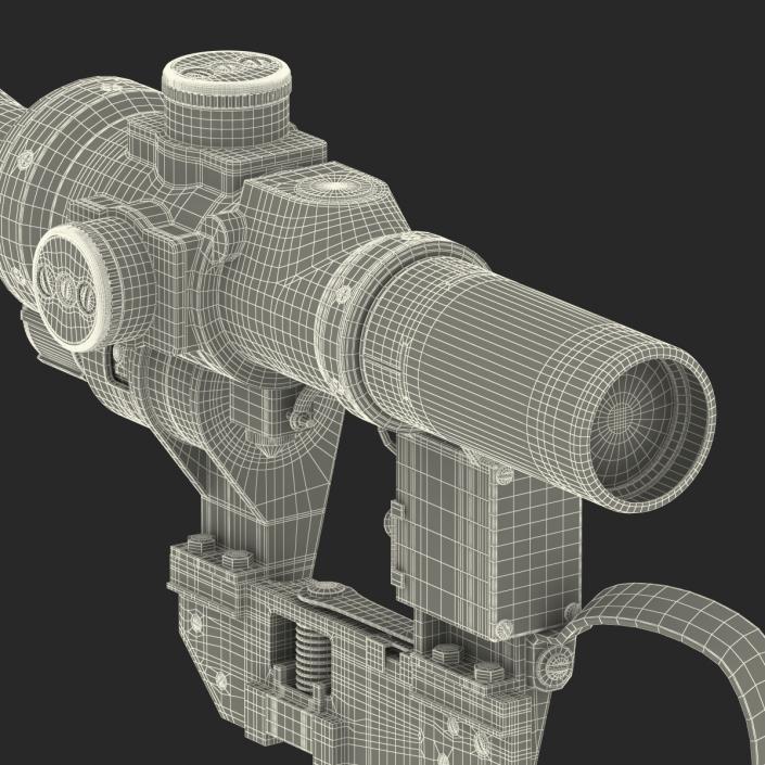 Russian Telescopic Sight PSO 1M2 3D