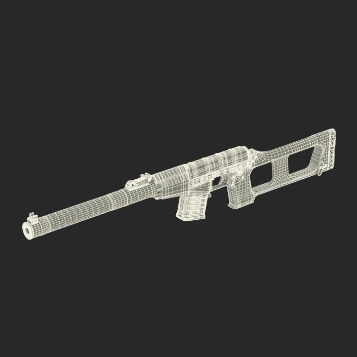 3D Russian Rifle VSS Vintorez