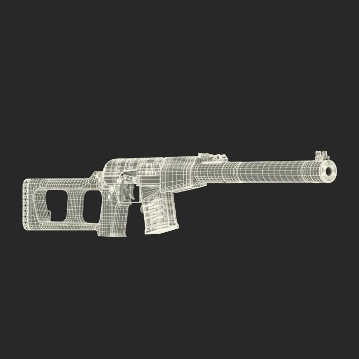 3D Russian Rifle VSS Vintorez