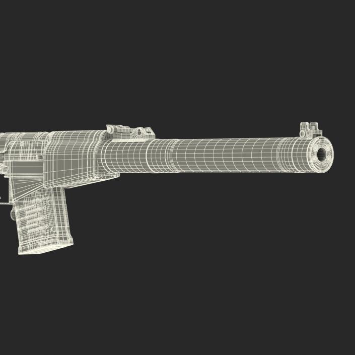 3D Russian Rifle VSS Vintorez