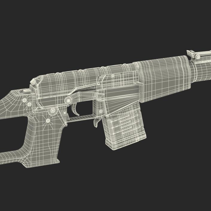 3D Russian Rifle VSS Vintorez