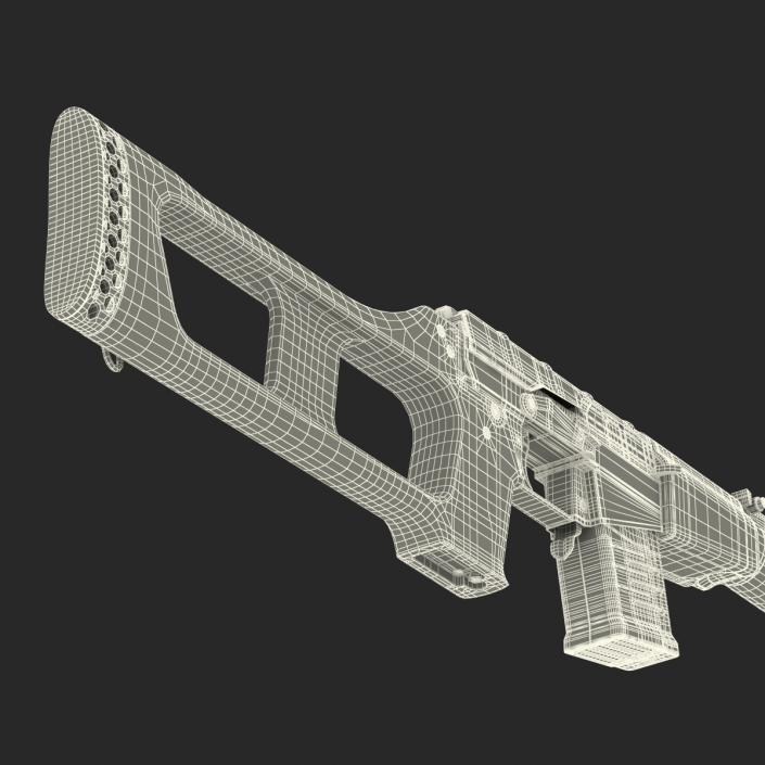 3D Russian Rifle VSS Vintorez