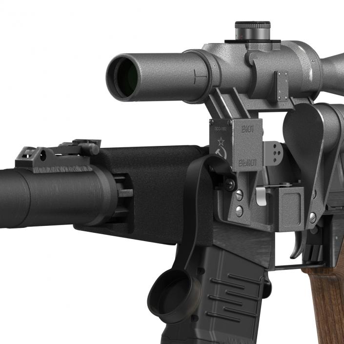 3D model Sniper Rifle VSS Vintorez