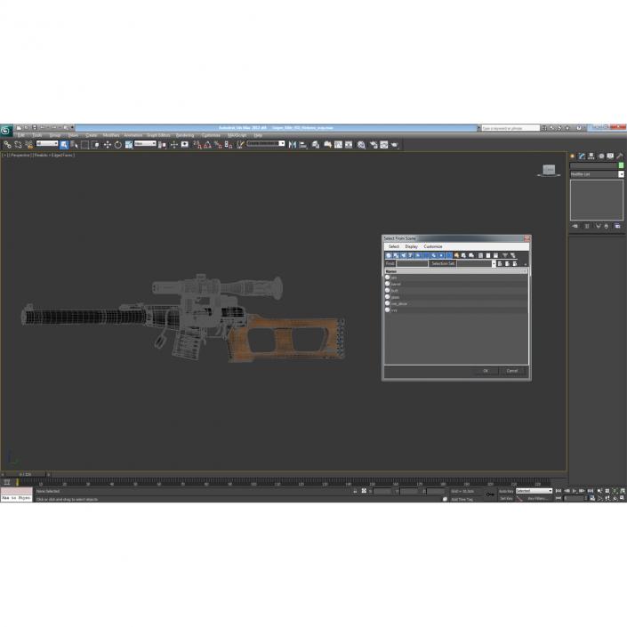 3D model Sniper Rifle VSS Vintorez