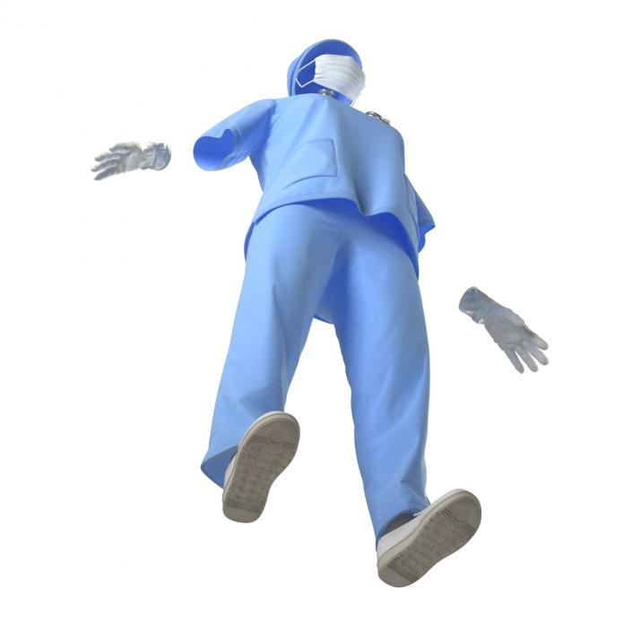 3D Female Surgeon Dress 15 model