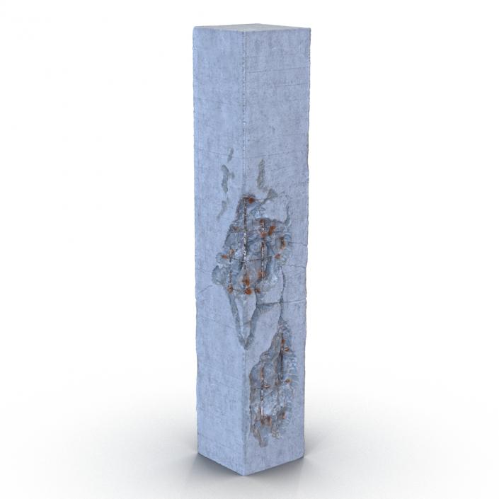 3D model Concrete Pillars Set