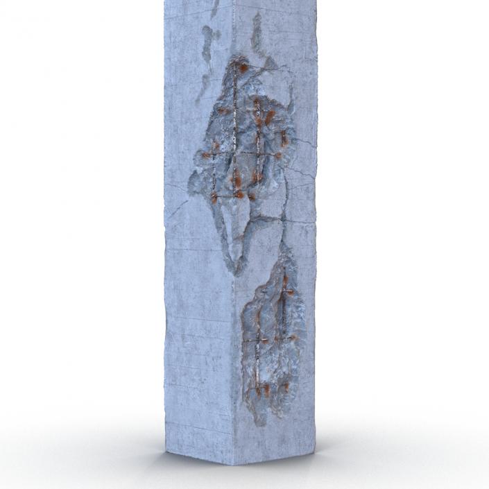 3D model Concrete Pillars Set