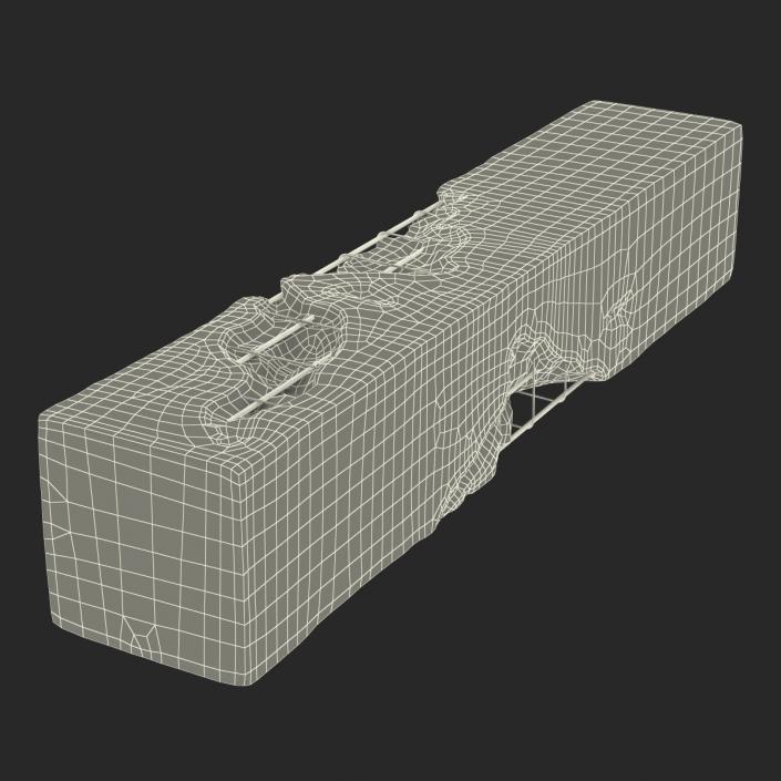 3D model Concrete Pillars Set