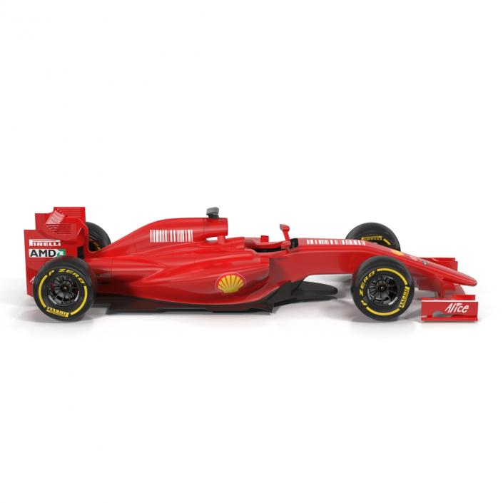 3D Formula One Car Rigged Red