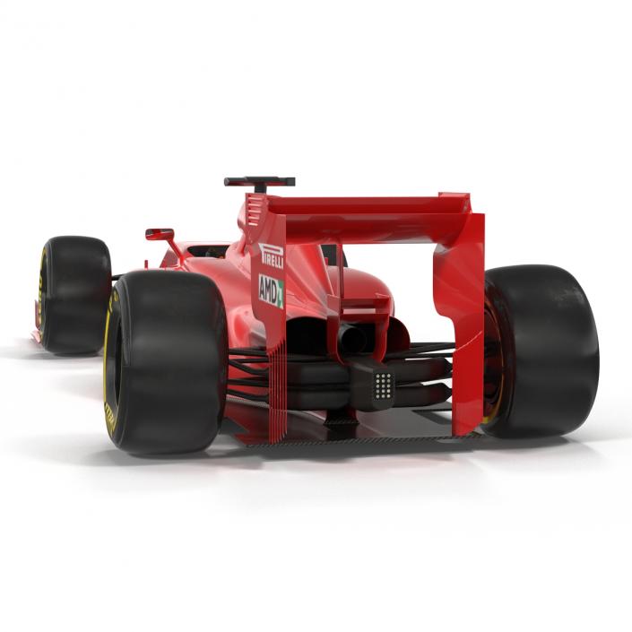 3D Formula One Car Rigged Red