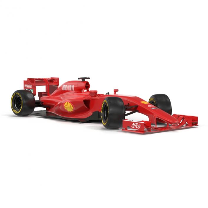 3D Formula One Car Rigged Red