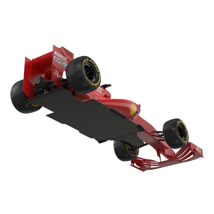 3D Formula One Car Rigged Red