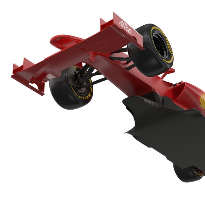 3D Formula One Car Rigged Red