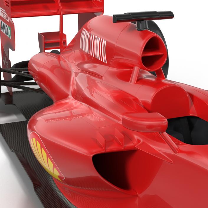 3D Formula One Car Rigged Red