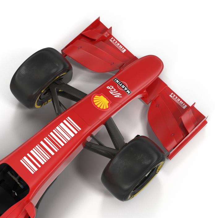 3D Formula One Car Rigged Red