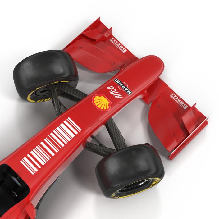 3D Formula One Car Rigged Red