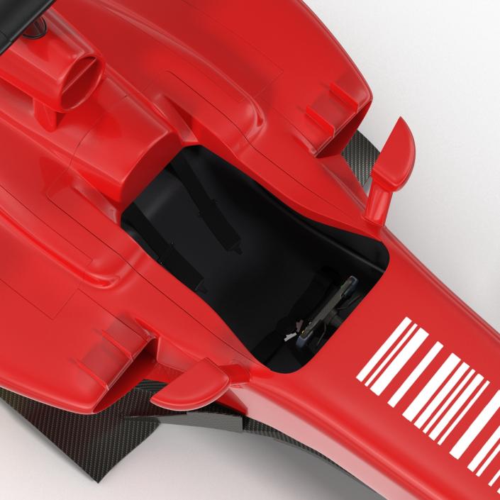 3D Formula One Car Rigged Red