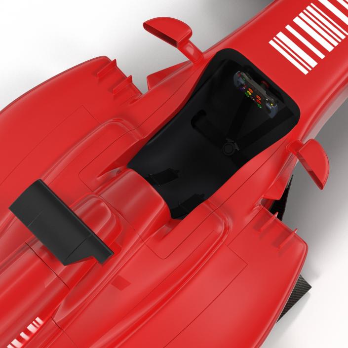 3D Formula One Car Rigged Red