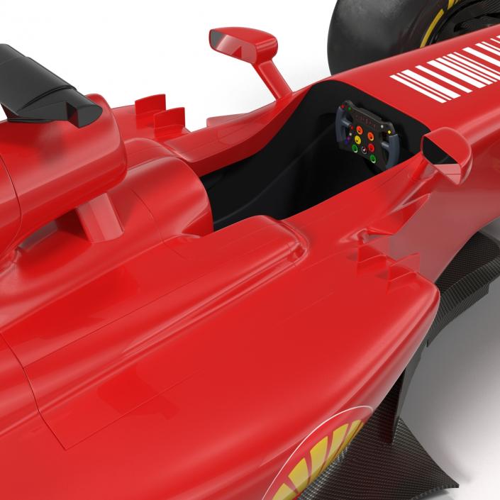 3D Formula One Car Rigged Red