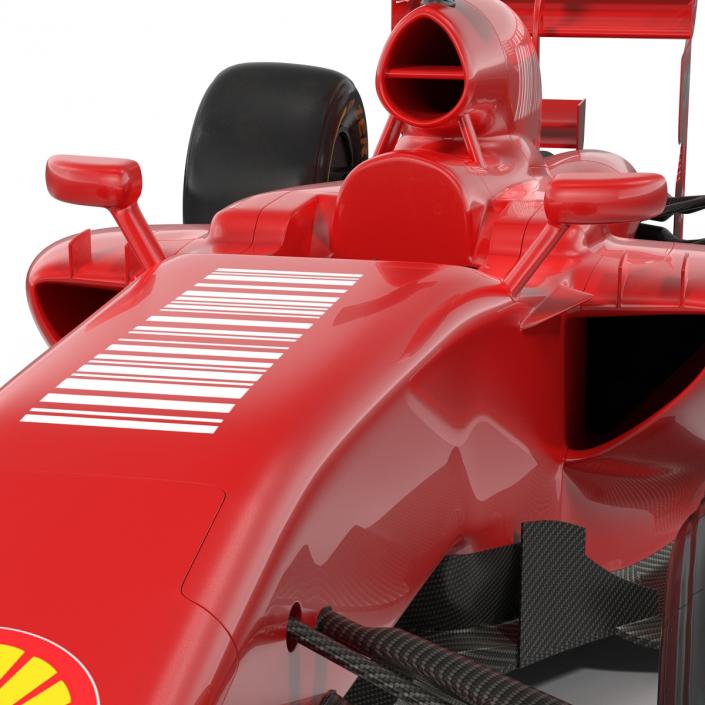 3D Formula One Car Rigged Red