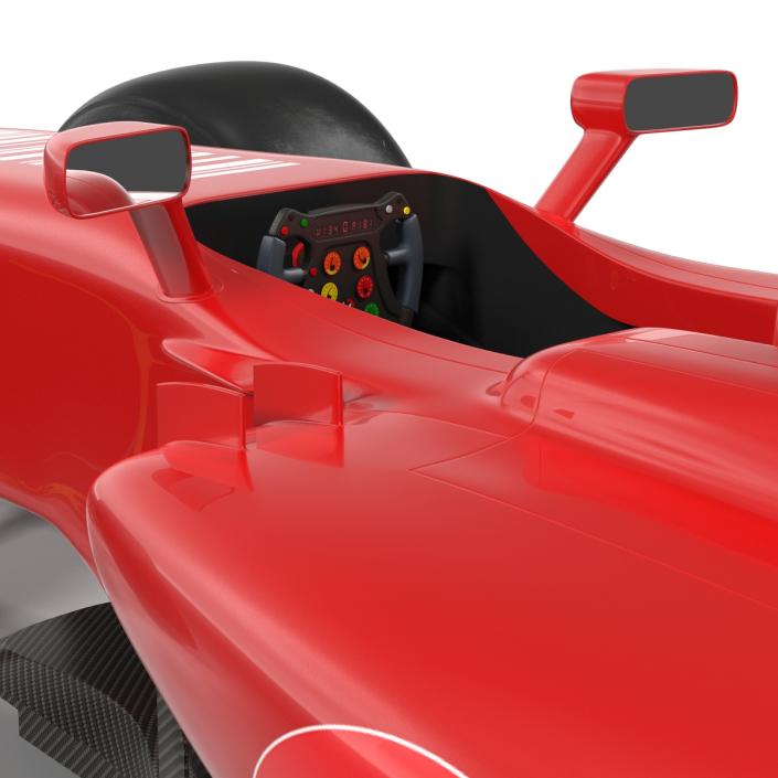 3D Formula One Car Rigged Red