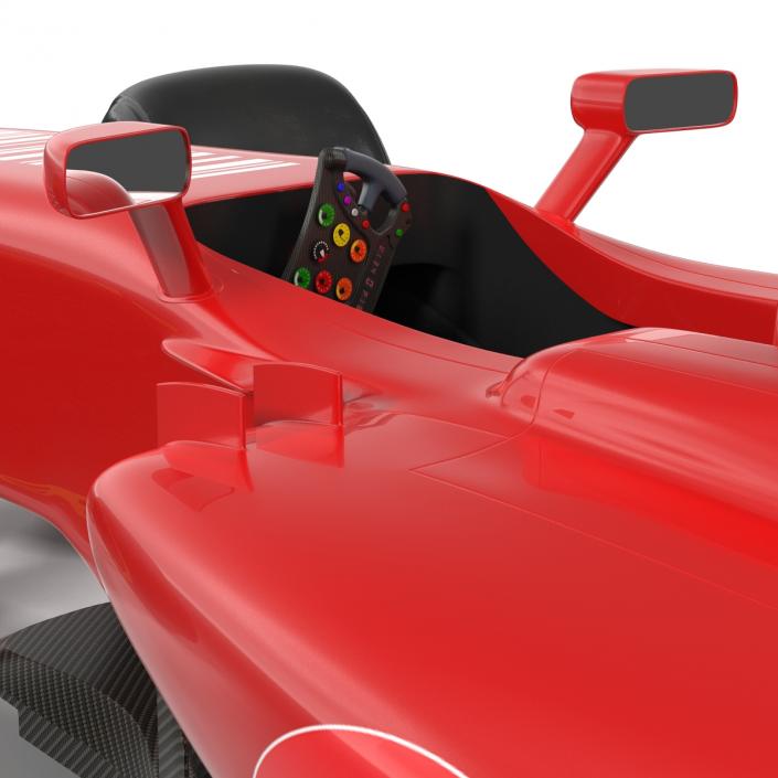 3D Formula One Car Rigged Red