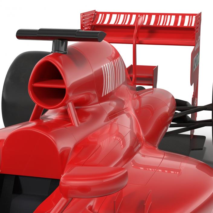 3D Formula One Car Rigged Red