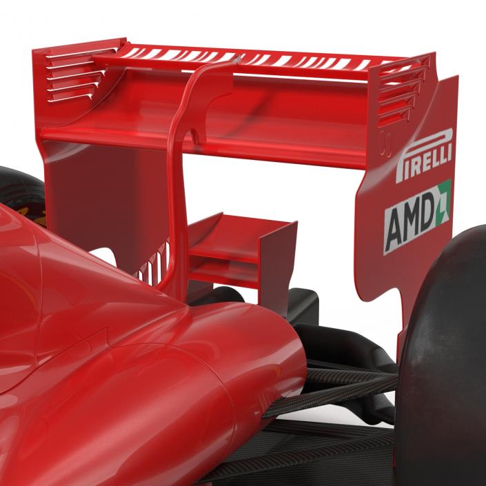 3D Formula One Car Rigged Red