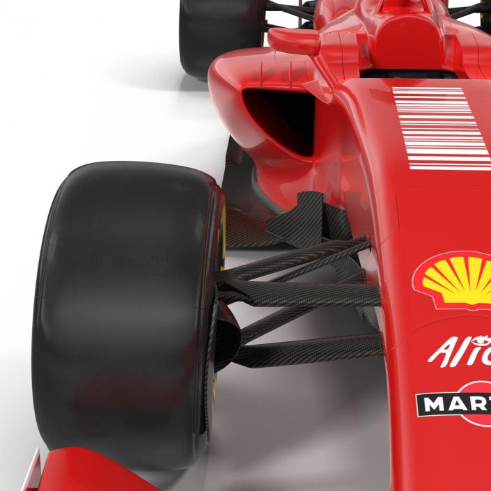 3D Formula One Car Rigged Red