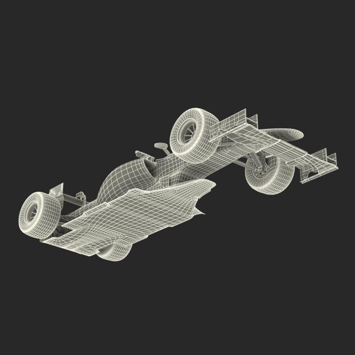 3D Formula One Car Rigged Red