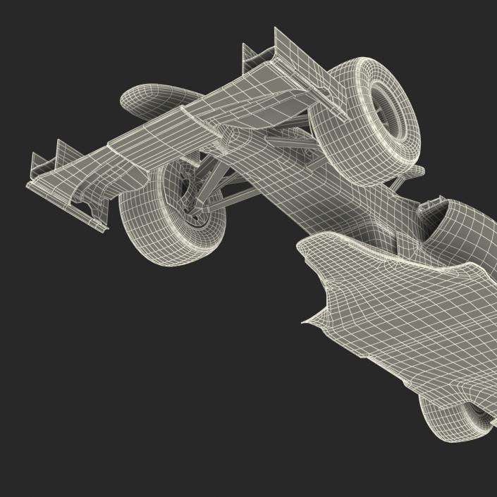 3D Formula One Car Rigged Red