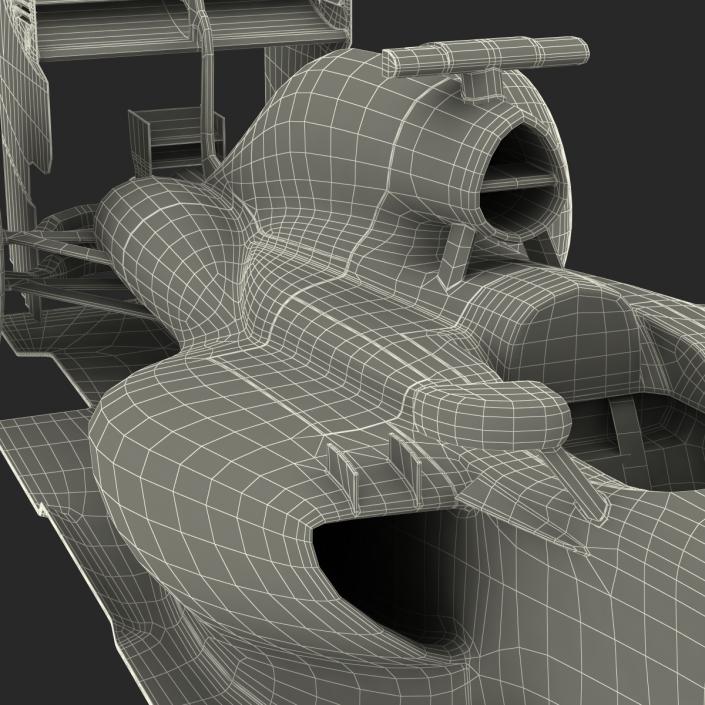 3D Formula One Car Rigged Red