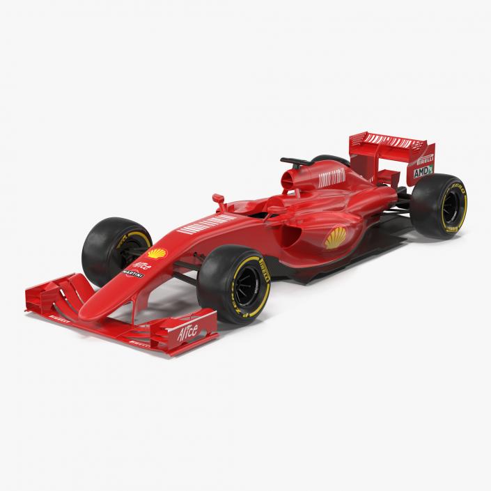 Formula One Car Red 3D model