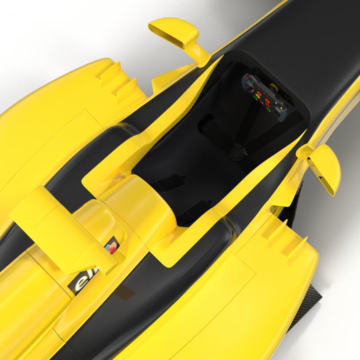 Formula One Car Yellow 3D