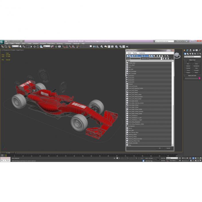 3D model Formula One Car Rigged Generic