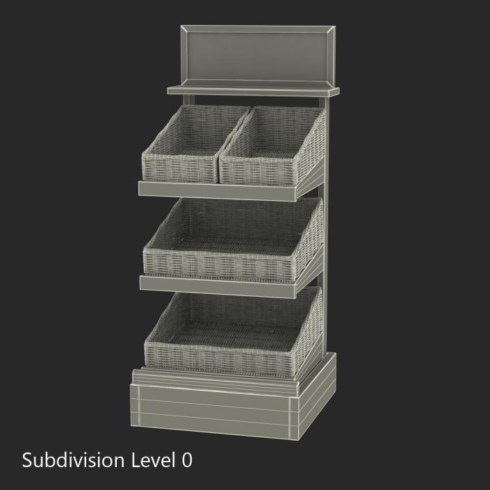 Bakery Display Shelves 2 3D model