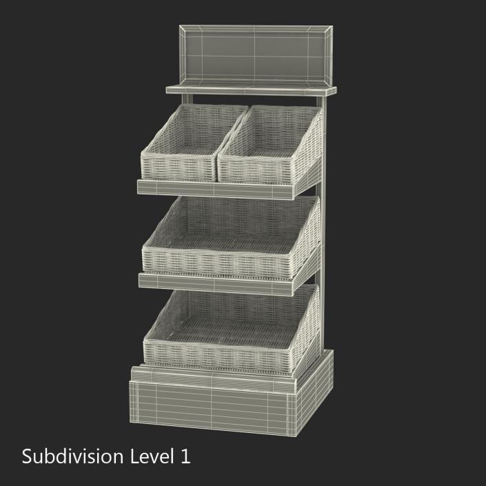 Bakery Display Shelves 2 3D model