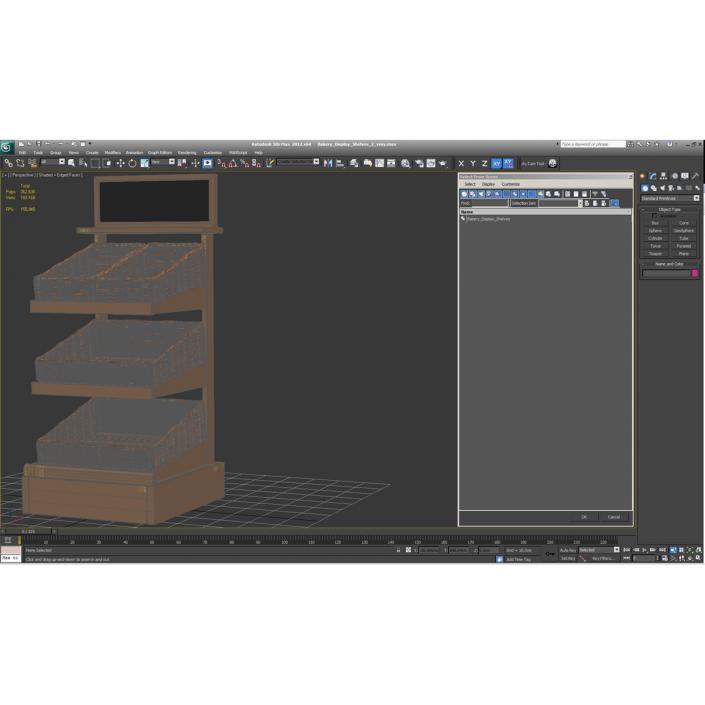 Bakery Display Shelves 2 3D model