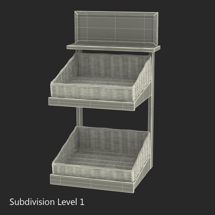 Bakery Display Shelves 5 3D model