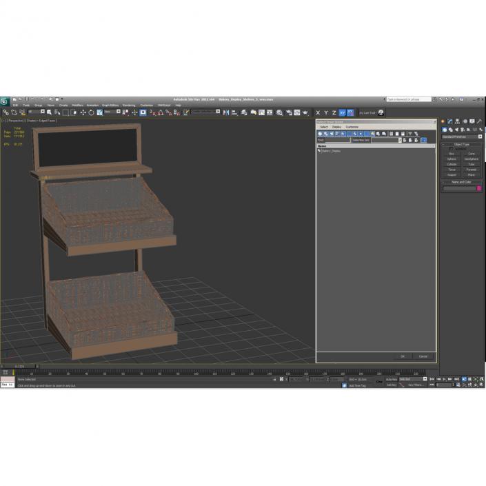 Bakery Display Shelves 5 3D model