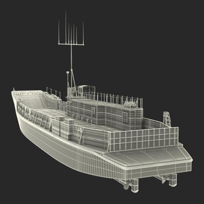 Landing Craft Utility class 1627 2 3D model