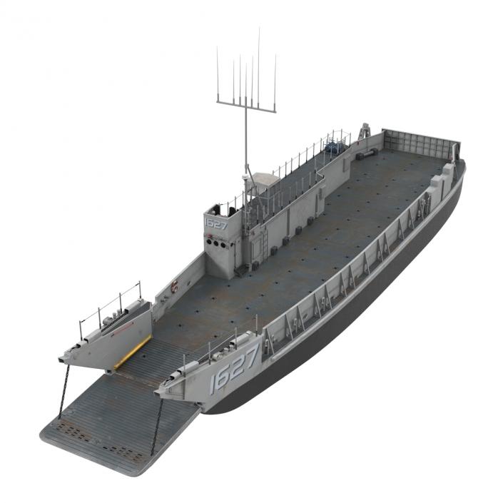 Landing Craft Utility Class 1627 Rigged 3D model