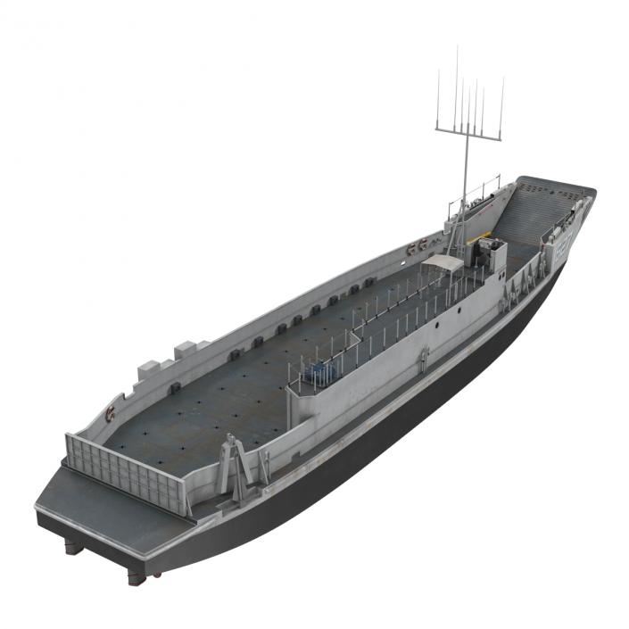 Landing Craft Utility Class 1627 Rigged 3D model