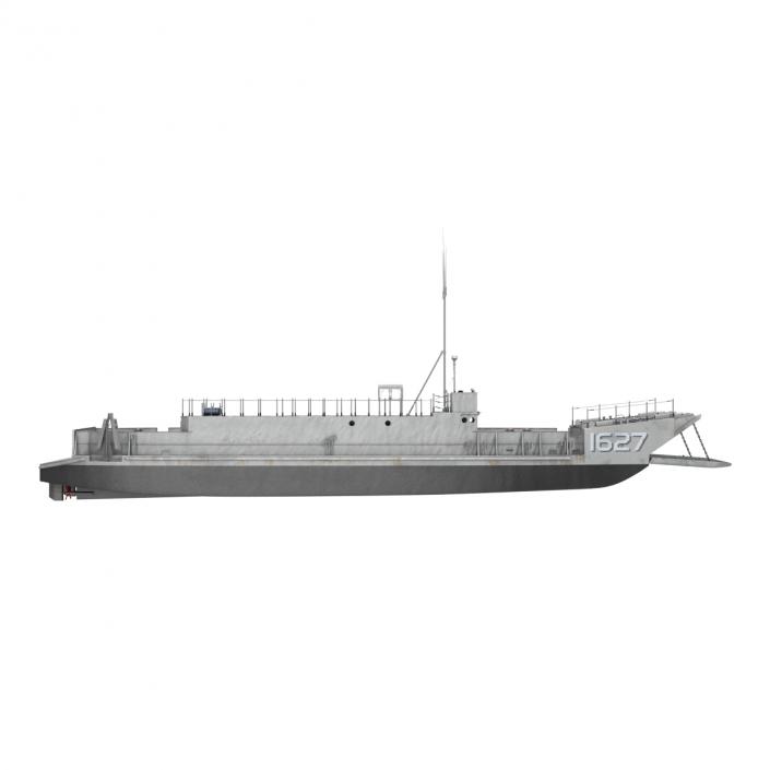 Landing Craft Utility Class 1627 Rigged 3D model