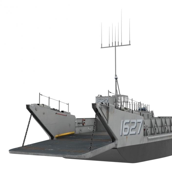 Landing Craft Utility Class 1627 Rigged 3D model