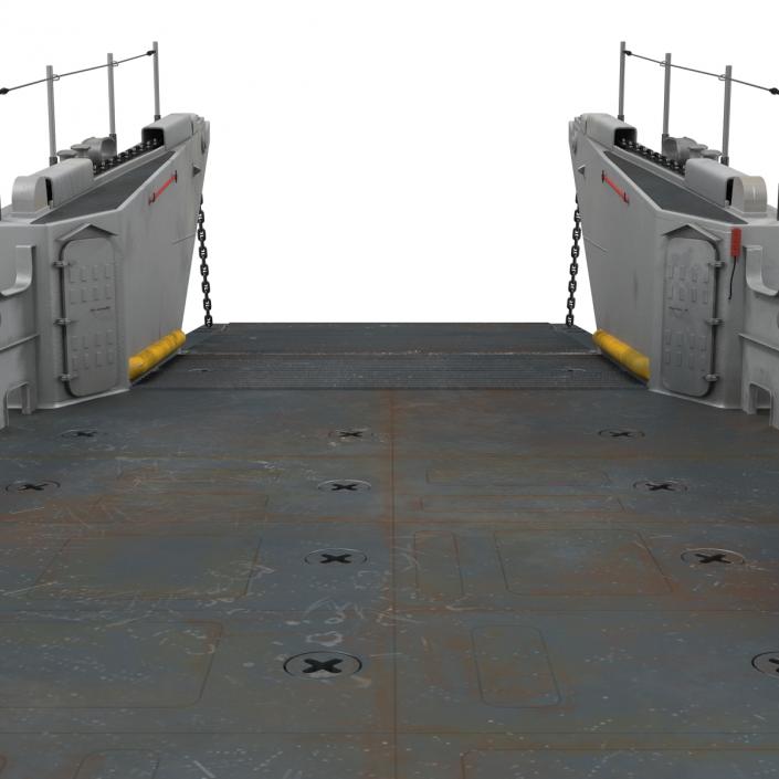 Landing Craft Utility Class 1627 Rigged 3D model